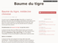 Détails : Blog Baume du  tigre le véritable